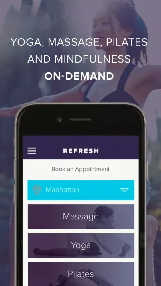 Capturas de pantalla de Refresh: In Home and Corporate Massage & Wellness Services