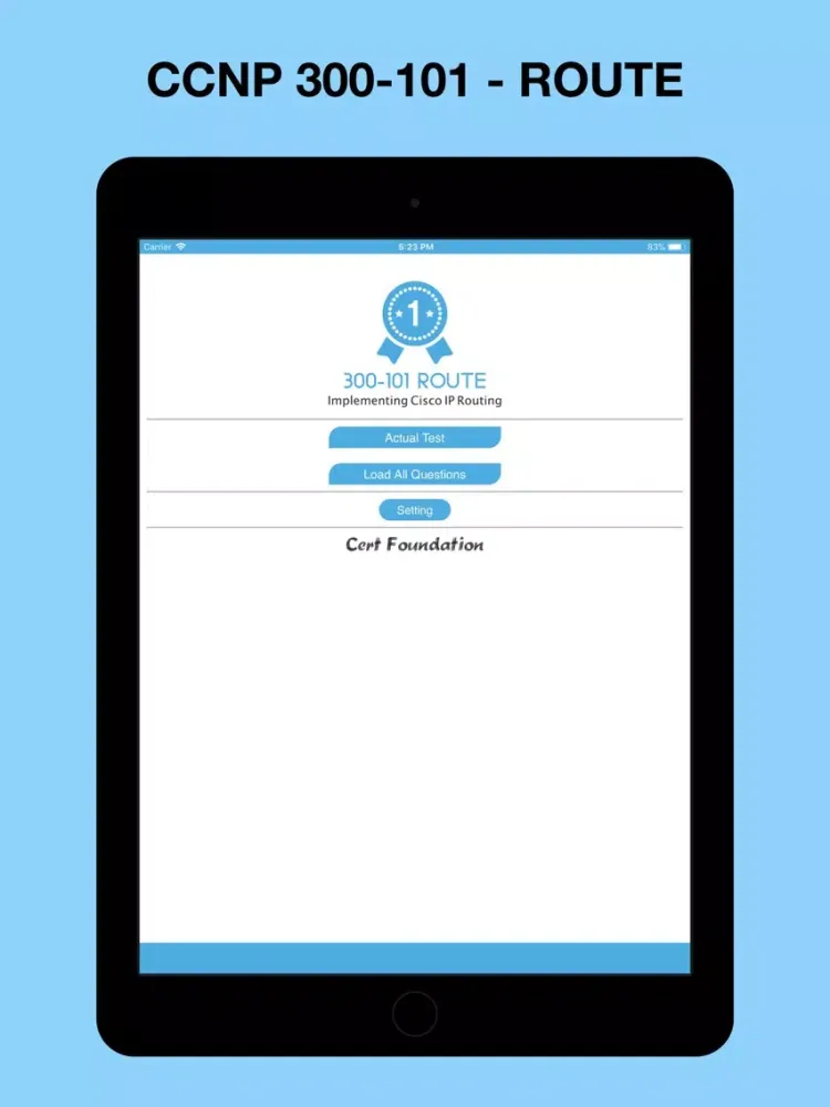 Скриншоты CCNP 300-101 Test Prep iPad 