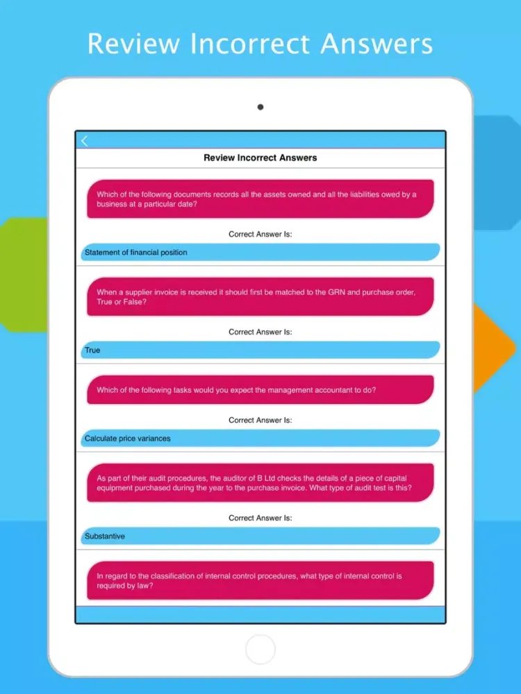 Скриншоты ACCA F3: Financial Accounting iPad 