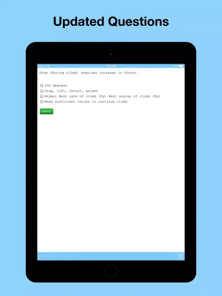 Tangkapan layar AFOQT Test Prep iPad 