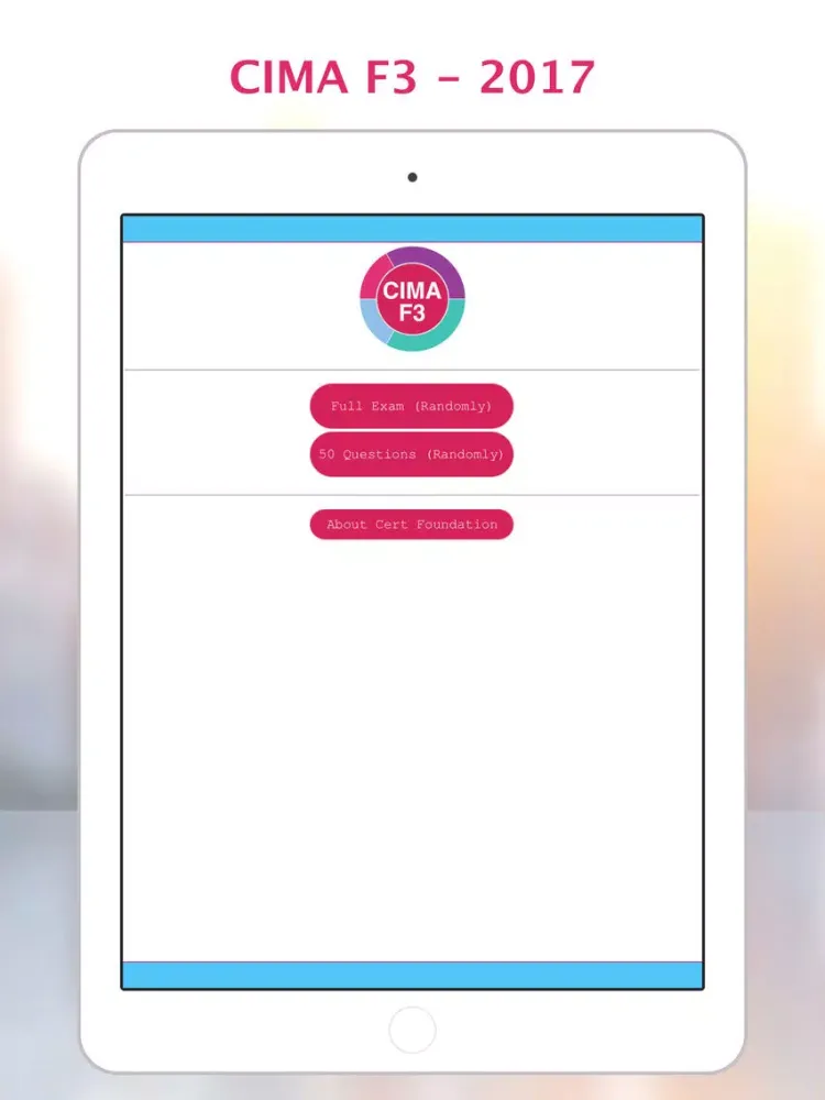 Capturas de tela do CIMA F3: Financial Strategy. iPad 
