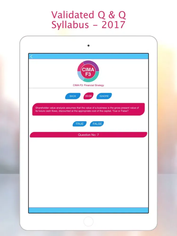 Capturas de tela do CIMA F3: Financial Strategy. iPad 