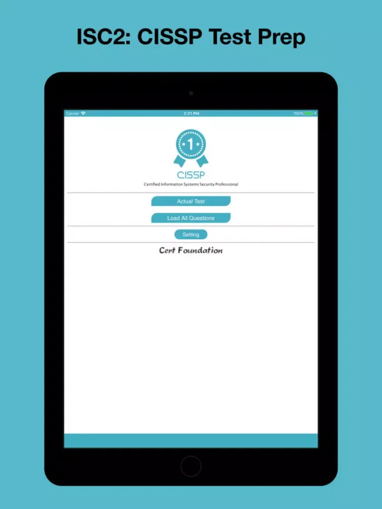 Screenshot di ISC2: CISSP Test Prep iPad 