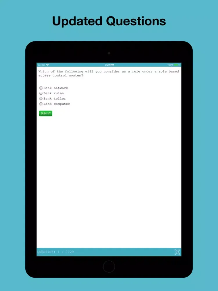 Screenshot di ISC2: CISSP Test Prep iPad 