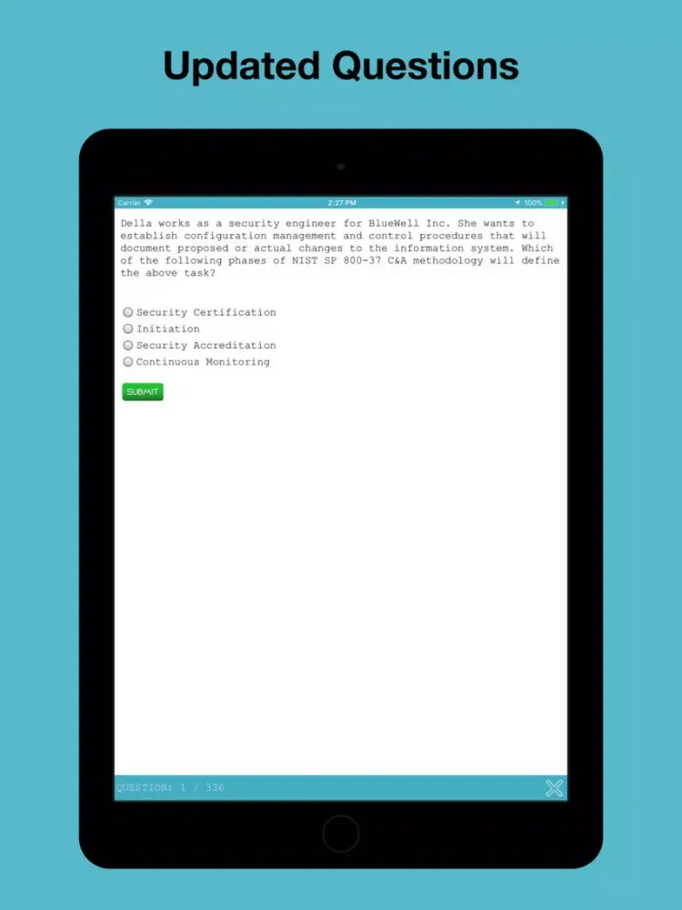 Tangkapan layar ICS2: CSSLP Test Prep iPad 