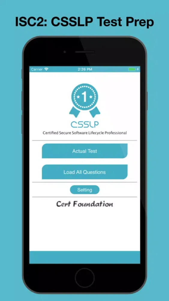 Tangkapan layar ICS2: CSSLP Test Prep
