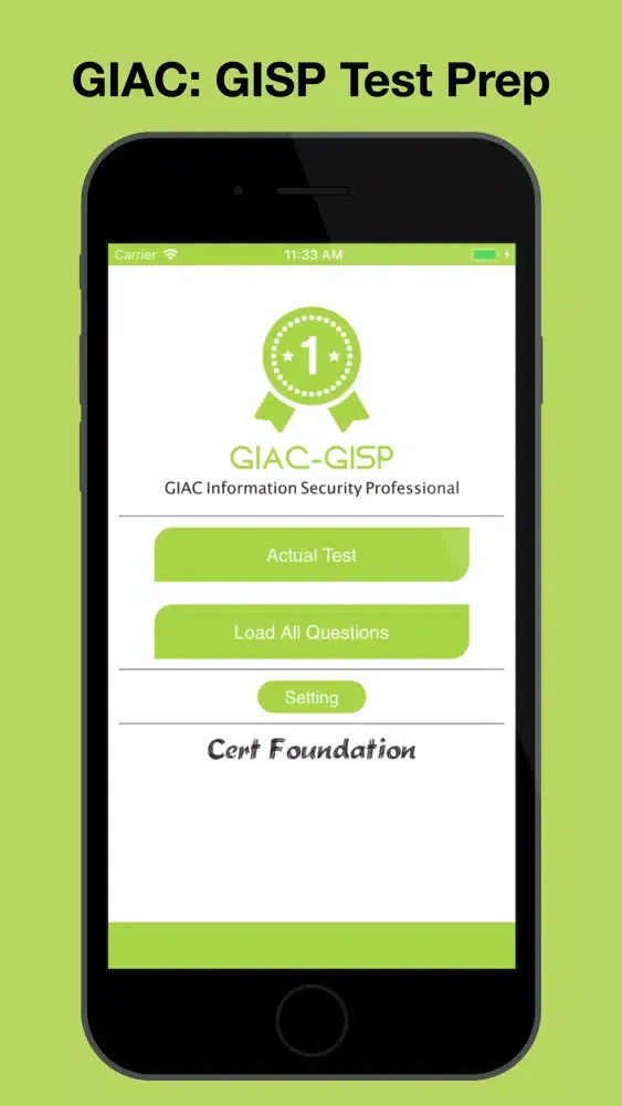 Screenshot di GIAC: GISP Test Prep