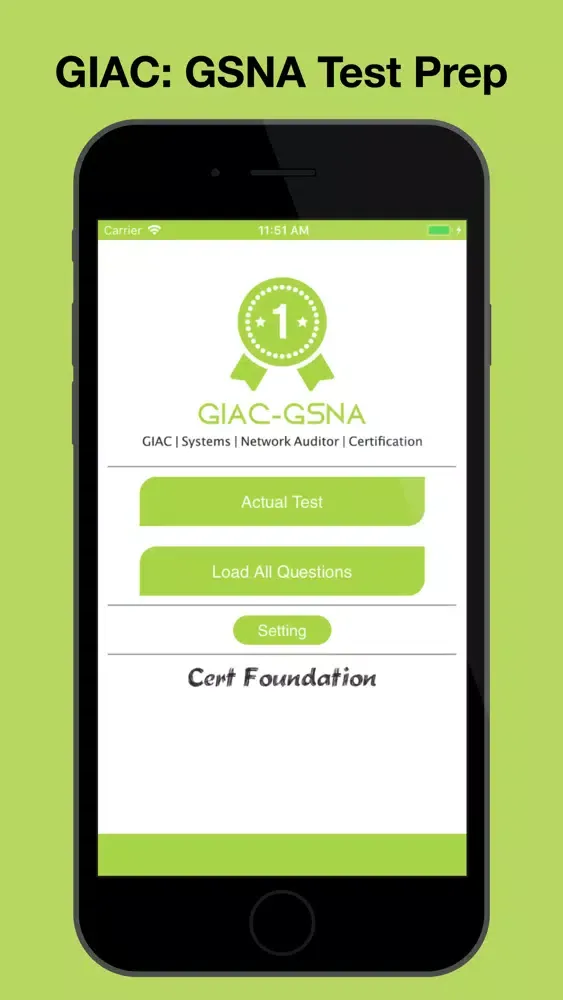 Captures d'écran de GIAC: GSNA Test Prep