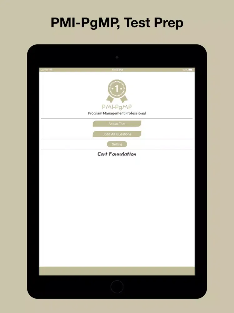 Скриншоты PMI-PgMP Test Prep iPad 