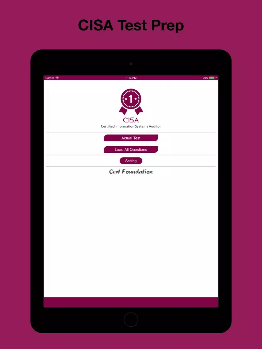 CISA Test Prep iPad 应用截图