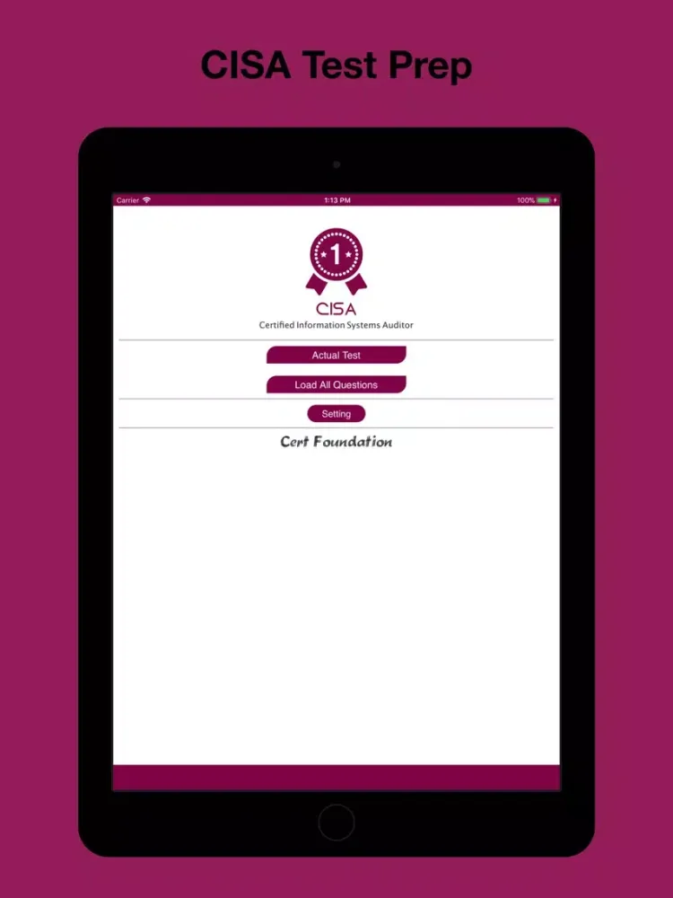Скриншоты CISA Test Prep iPad 