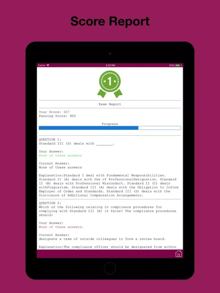 CRISC Test Prep iPad  Screenshots