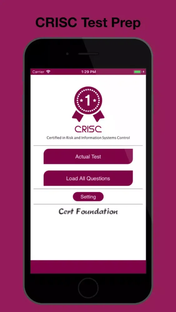 CRISC Test Prep Screenshots