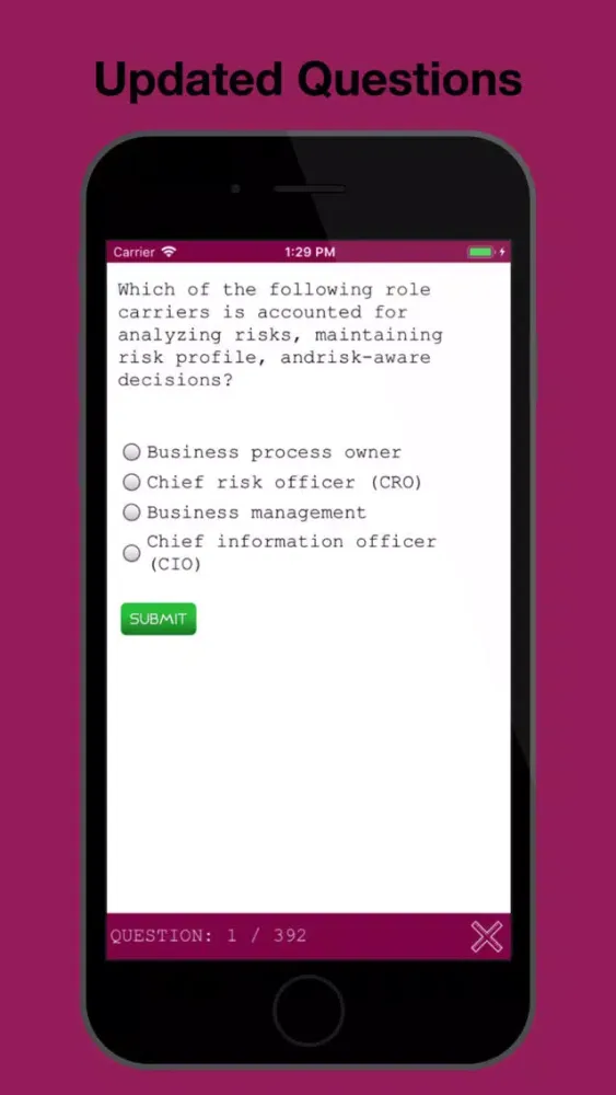 CRISC Test Prep Screenshots