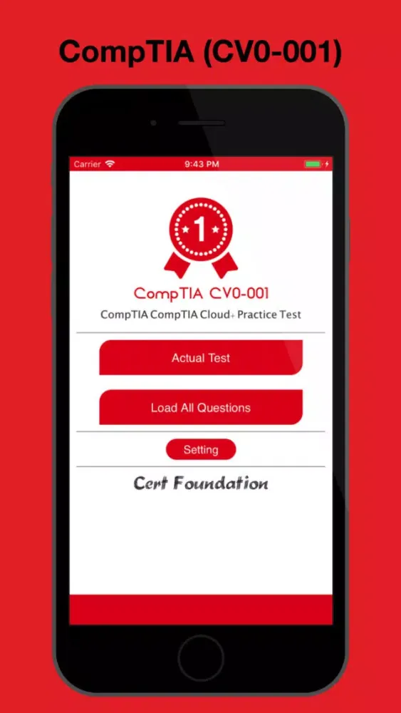 Tangkapan layar CompTIA Cloud+ Test Prep