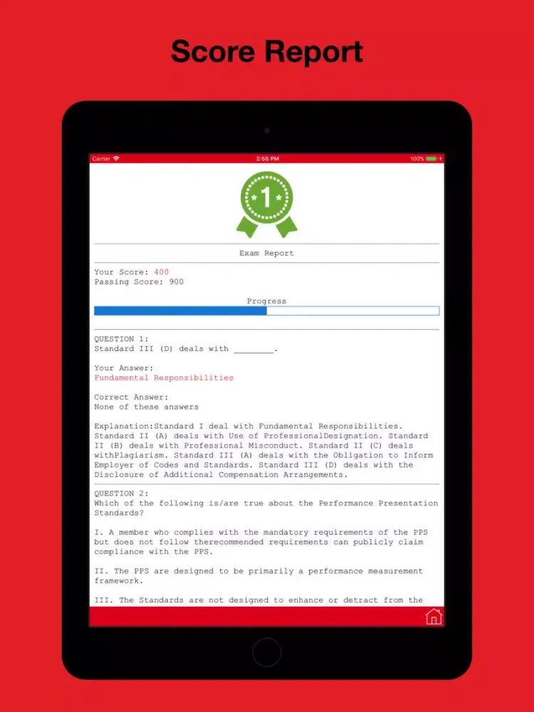 Tangkapan skrin CompTIA HIT-001 Test Prep iPad 
