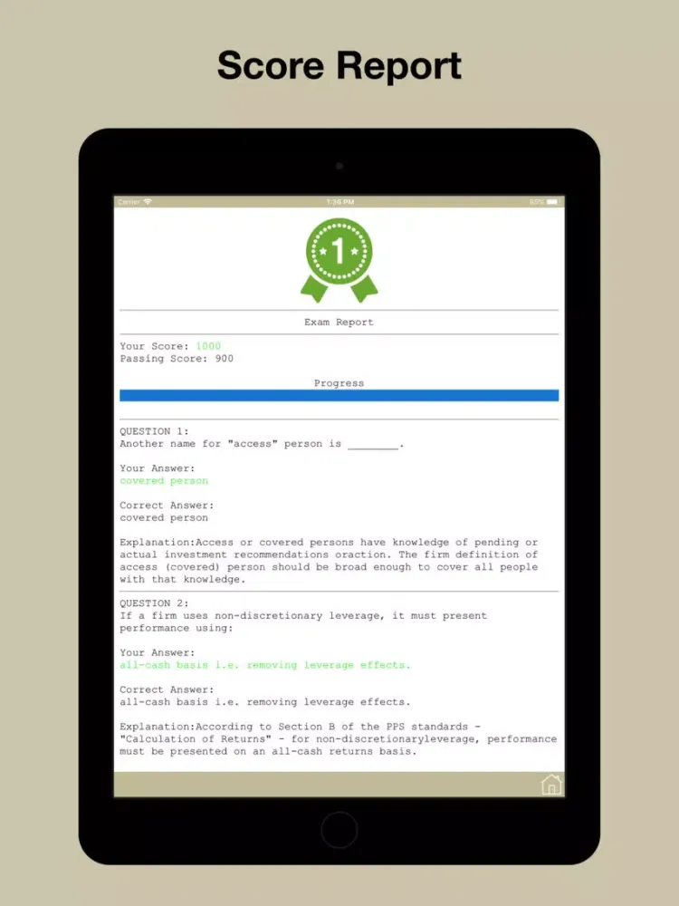 Tangkapan skrin PMI-RMP Test Prep iPad 
