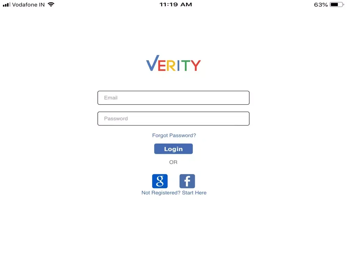 Verity One iPad 應用截圖