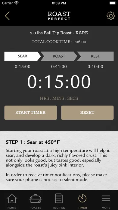 Captures d'écran de Roast Perfect