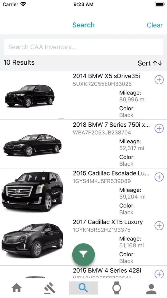 Capturas de pantalla de CAA Marketplace