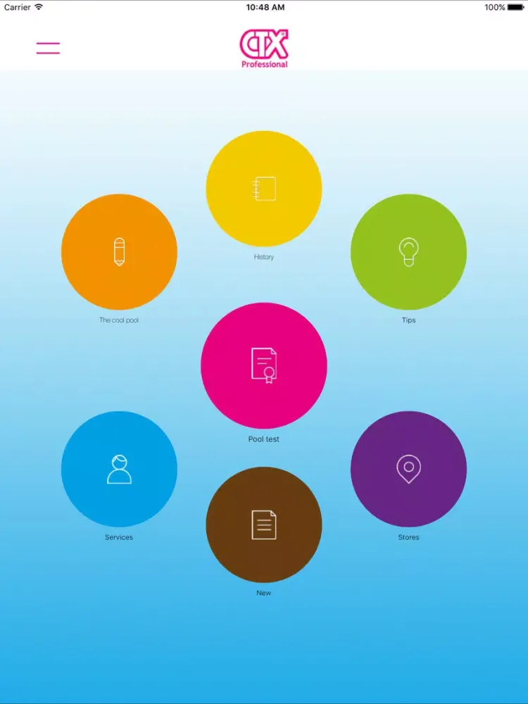 CTX Pool Care iPad  スクリーンショット