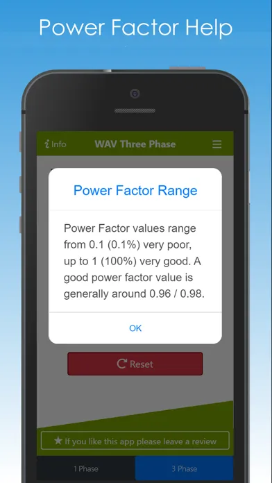 Capturas de pantalla de Watts Amps Volts  Calculator