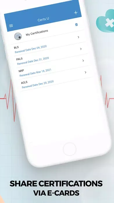 Certs-U: ACLS, PALS, CNA & CPR Ekran Görüntüleri