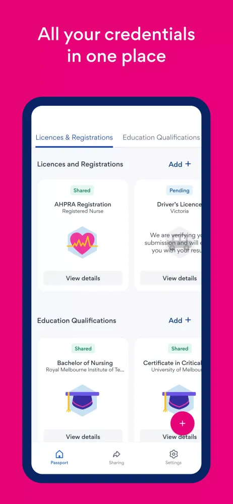 Ảnh chụp màn hình của SEEK Pass