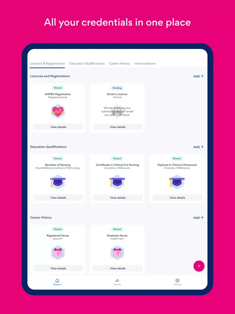 Ảnh chụp màn hình của SEEK Pass