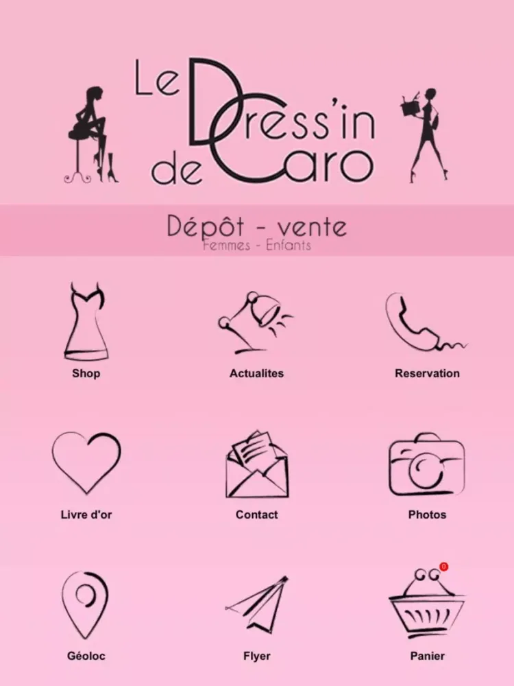 Le Dress'in de Caro iPad  スクリーンショット
