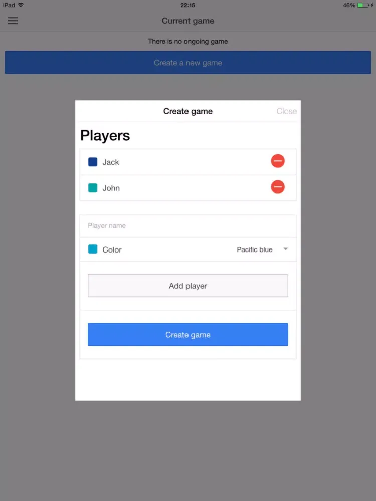 3 Sided Dominos Score Keeper iPad  Screenshots