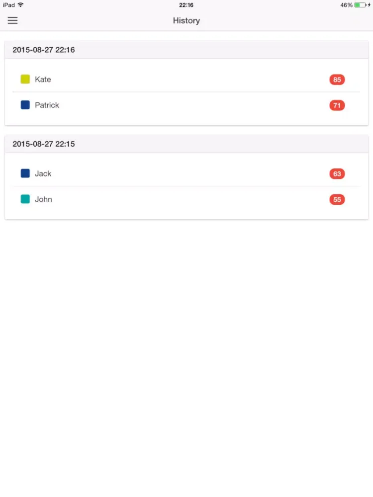 3 Sided Dominos Score Keeper iPad  Screenshots
