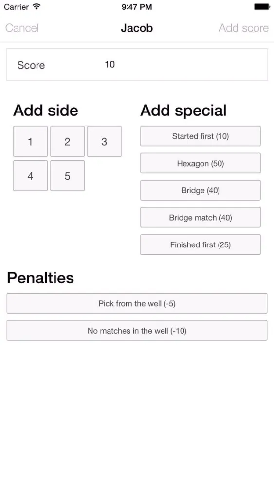 3 Sided Dominos Score Keeper Screenshots