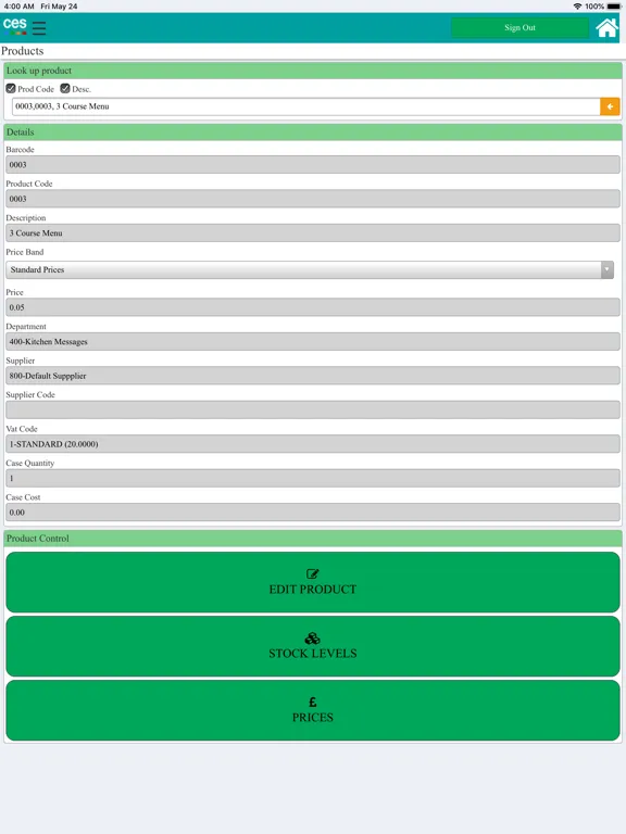 Tangkapan skrin CES Intelligence iPad 