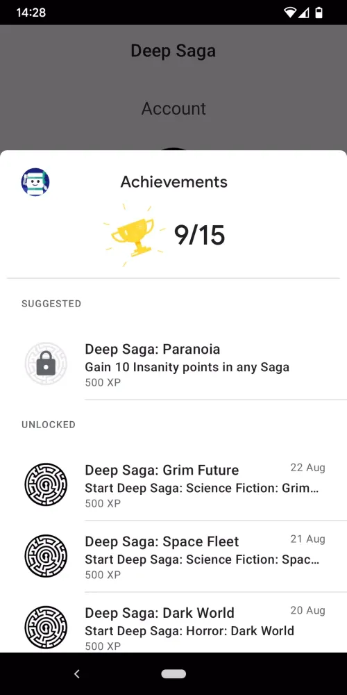 Deep Saga: AI Text RPG Screenshots