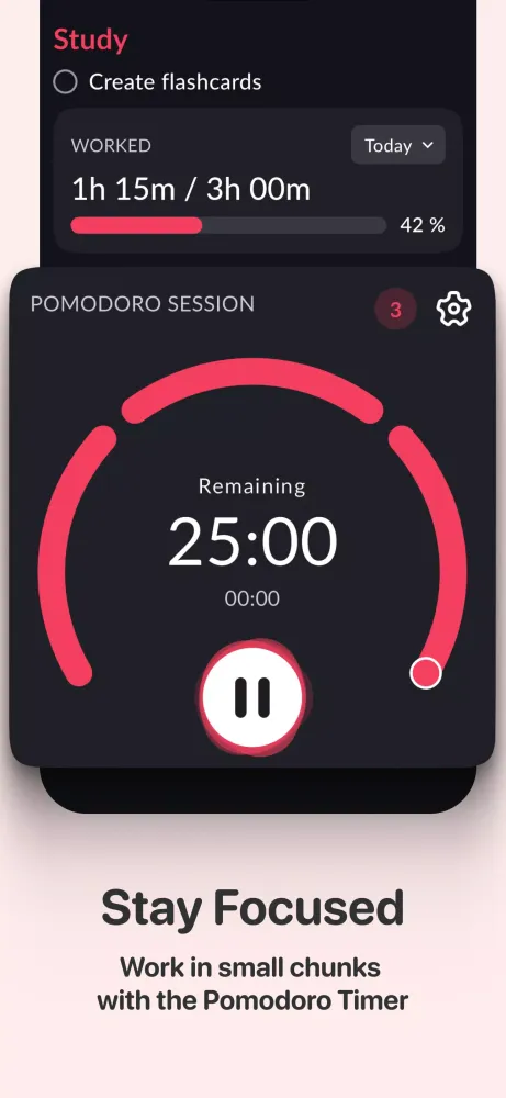 Tangkapan skrin Pomodoro Timer: Stay Focused