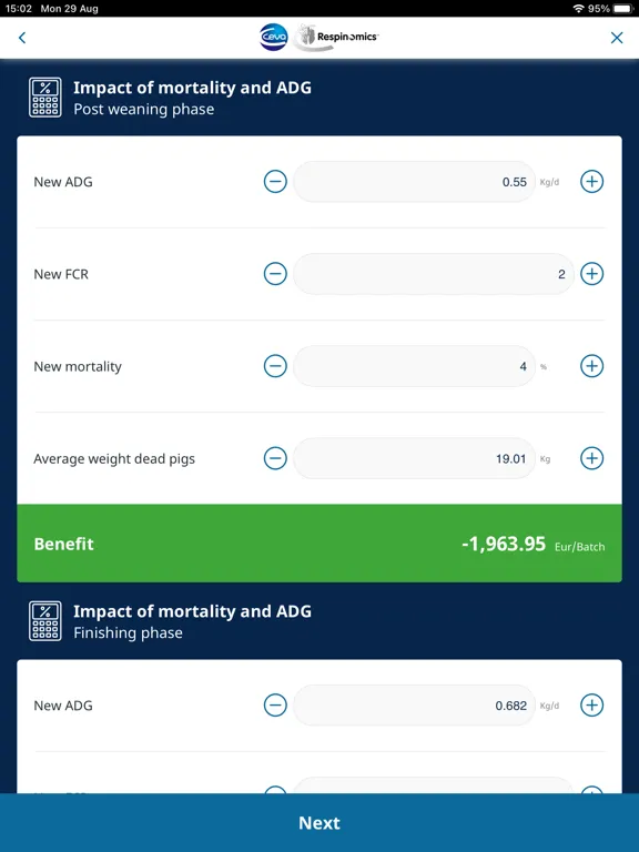 Respinomics iPad  Screenshots