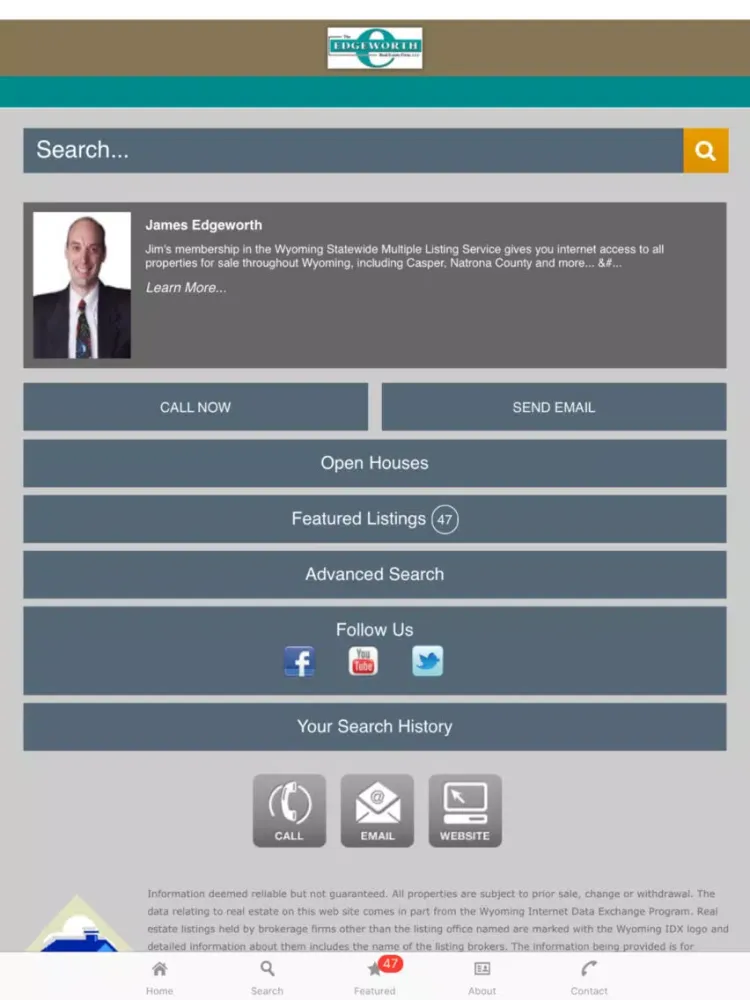 Capturas de tela do Casper Easy Home Search iPad 