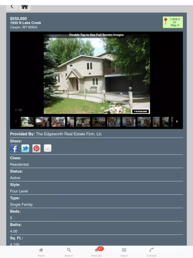 Capturas de tela do Casper Easy Home Search iPad 