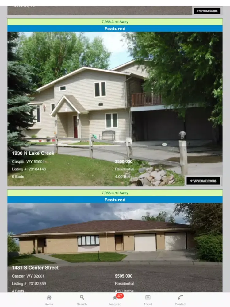 Capturas de tela do Casper Easy Home Search iPad 