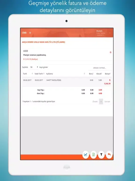 CWB Online İş Zekası iPad  স্ক্রিনশট
