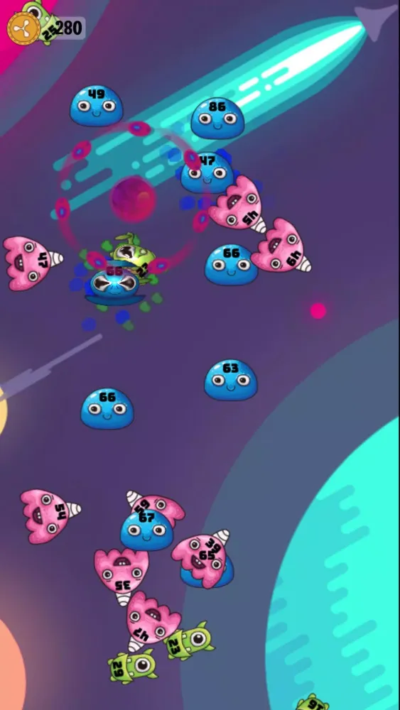 ภาพหน้าจอของ Galaxy Fight