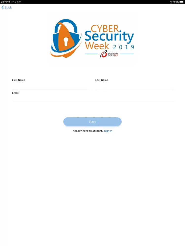 Capturas de tela do CSW 2019 iPad 