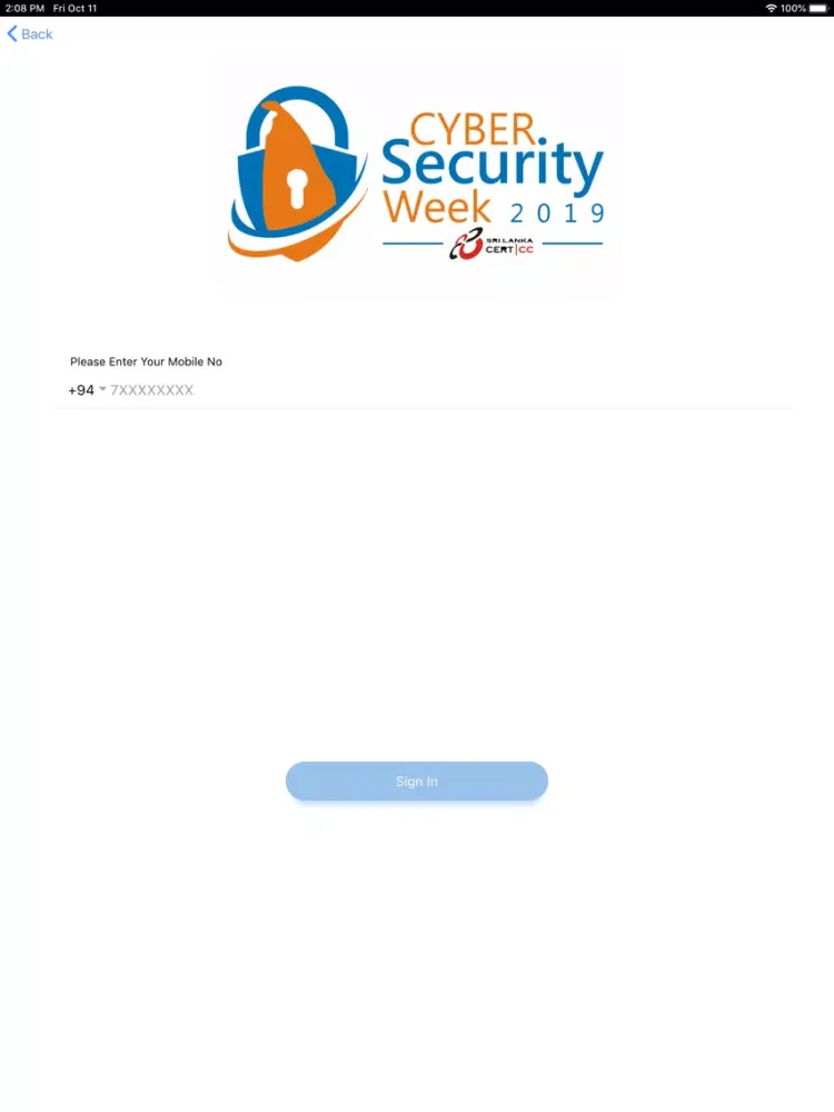 Capturas de tela do CSW 2019 iPad 