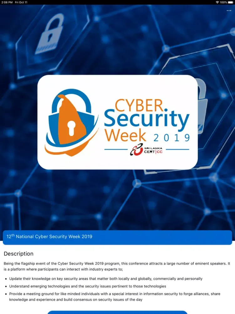 Capturas de tela do CSW 2019 iPad 