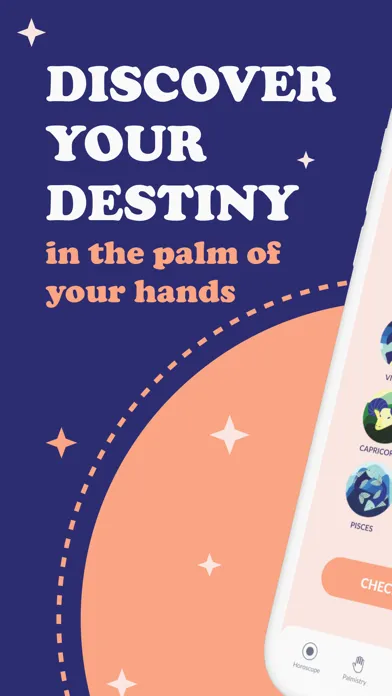 Capturas de tela do Astrology Palm Reader Advisor