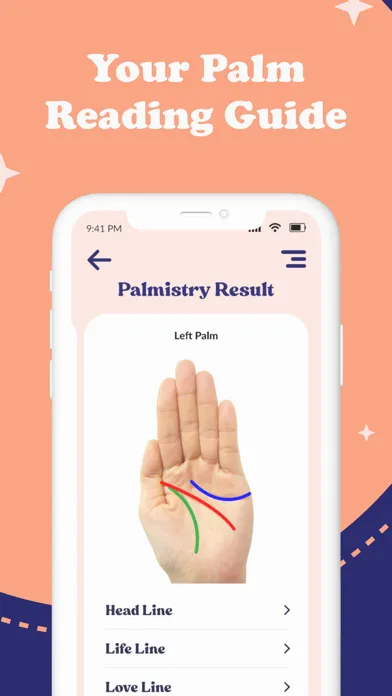 Capturas de tela do Astrology Palm Reader Advisor