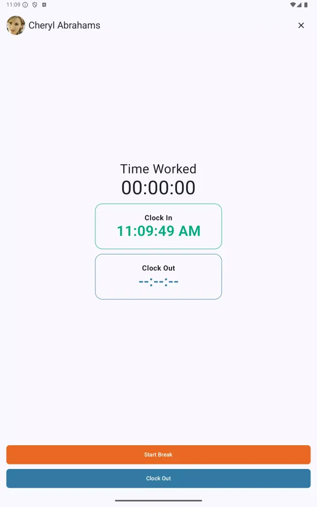 Cezanne Clock In / Clock Out Screenshots