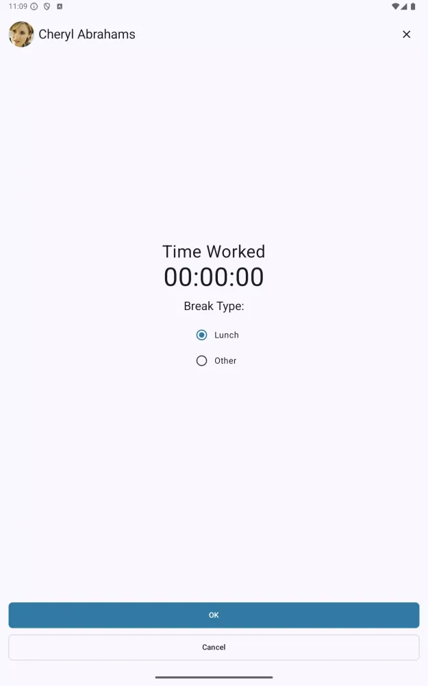 Cezanne Clock In / Clock Out Screenshots