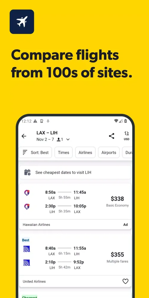 Cheapflights应用截图